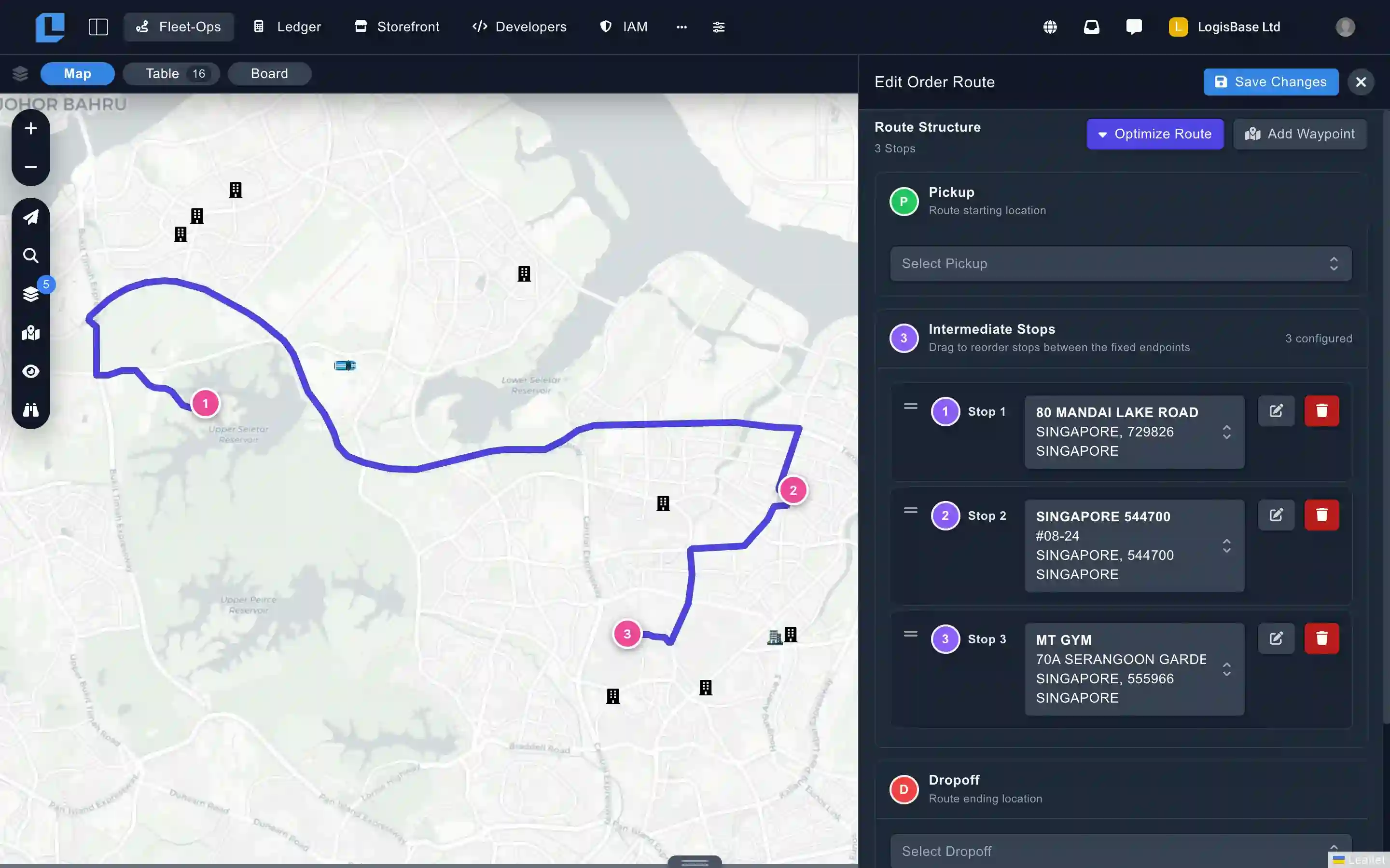 Real-Time Dynamic Re-Routing